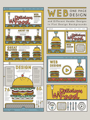 Canvas Print - creative one page website design template