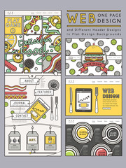 Canvas Print - creative one page website design template