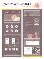 Canvas Print - elegant concept one page website design template
