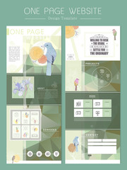 elegant concept one page website design template