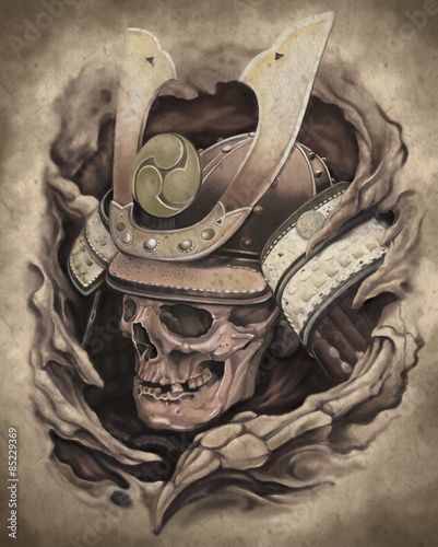Samurai Skull Stock Illustration Adobe Stock Samurai Skull Stock Illustration Adobe Stock