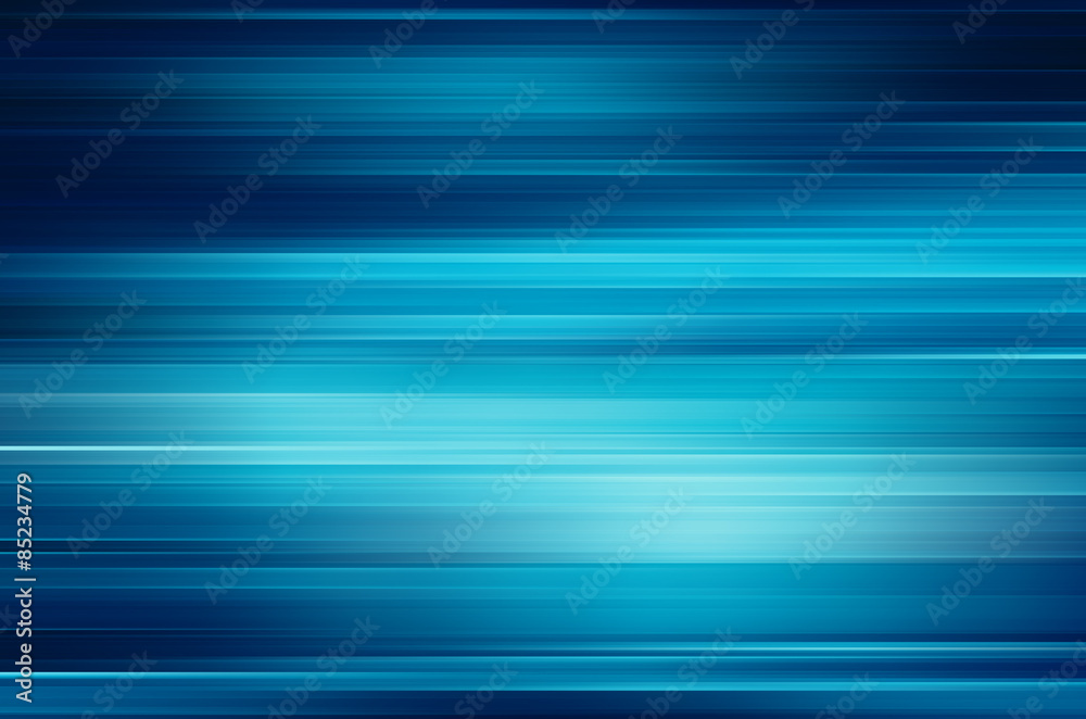 digitally generated image of blue light and stripes moving fast - obrazy, fototapety, plakaty 