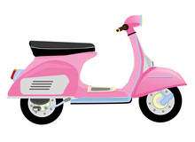 Pink Vintage Scooter, Cool Stuff