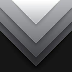 Fototapete - Abstract grey triangle shapes background