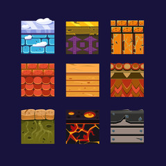 Poster - different materials and textures for the game