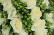 Wedding flowers: roses and green