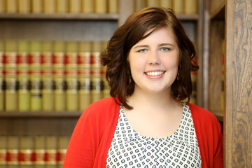 Women in Business, Woman Lawyer in Law Library