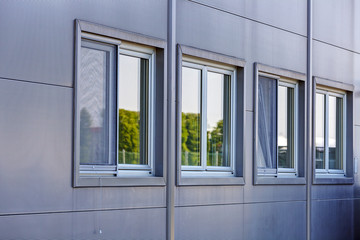 Poster - Aluminum facade on industrial building