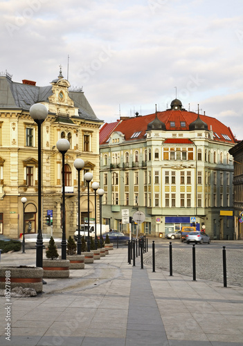 Obrazy wieloczęściowe Stare budynki w Bielsku-Białej