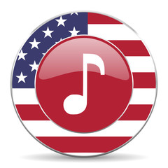 Aufkleber - music american icon