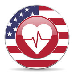 Aufkleber - pulse american icon
