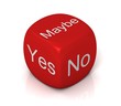 yes no maybe cubes