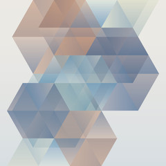 Wall Mural - Abstract geometric background, modern triangular design