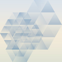 Wall Mural - Abstract geometric background, modern triangular design