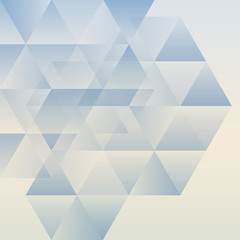 Wall Mural - Abstract geometric background, modern triangular design