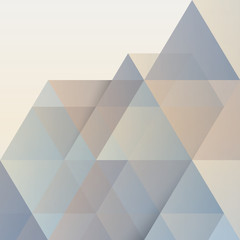 Wall Mural - Abstract geometric background, modern triangular design