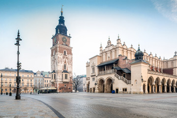 Wall Mural - Old city center of Krakow, Poland