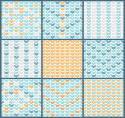 Wall Mural - Collection pattern for scrapbook.