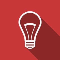 Leinwandbilder - bulb flat design modern icon