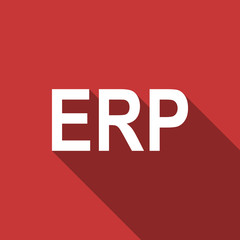 Aufkleber - erp flat design modern icon