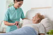 © Photographee.eu - Woman in hospital bed