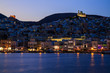 Porto Ermoupolis na Ilha de Syros, Ciclades, grecia