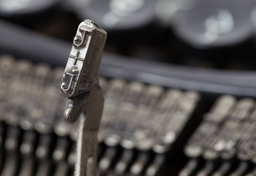 J hammer - old manual typewriter