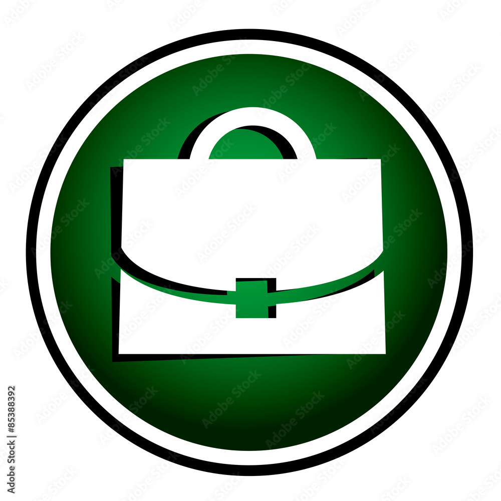 Case - green round icon