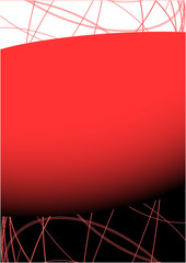 Poster - Red art frame