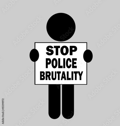 Fotografia, Obraz person holding stop police brutality protest sign