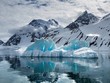 Blue iceberg - Arctic landscape - Spitsbergen, Svalbard