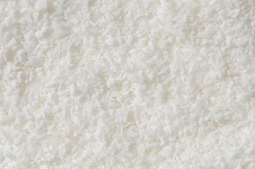 Texture of desiccated coconut