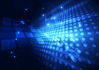 vector digital technology concept, abstract background