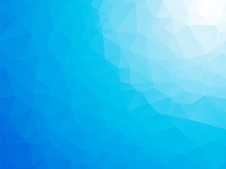 abstract triangular blue white winter background