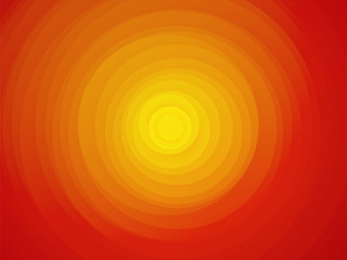 sun red yellow orange background asymmetric circles