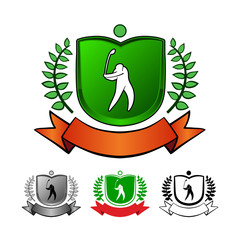 Wall Mural - golf emblems set