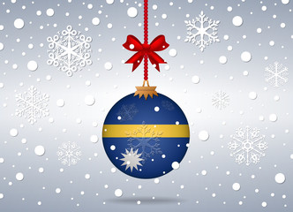 Wall Mural - christmas background nauru