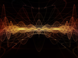Wall Mural - Visualization of Light Waves
