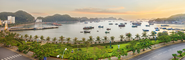 Sticker - Cat Ba island viewpoint panorama