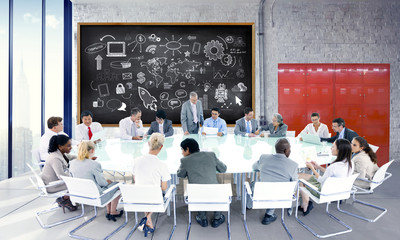 Wall Mural - Business People Team Teamwork Cooperation Occupation Partnership