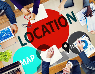 Poster - Location Destination Navigation Map Direction Concept