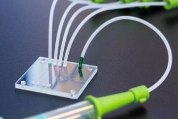 Poster - A lab on chip is device integrates several laboratory processes