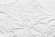 Wrinkled paper white background texture