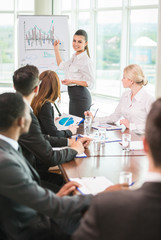 Canvas Print - Business conference