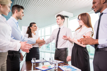 Canvas Print - Business conference