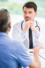 Wall Mural - Doctor and patient