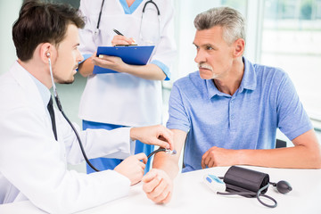 Wall Mural - Doctor and patient