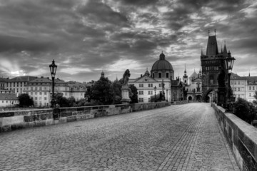 Wall Mural - Historic Charles Bridge in Prague, Czech Republic