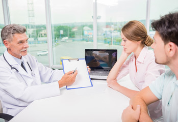 Wall Mural - Doctor and patient