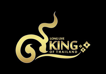 Wall Mural - long live the king logo vector